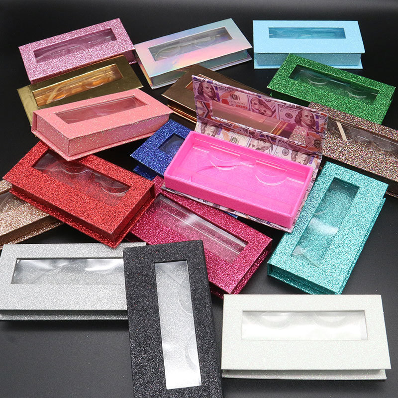 Drivworld NEW Wholesale Square False Eyelash Packaging Box Fake 3d Mink eyelashes Boxes Faux Cils lash strip Case Empty