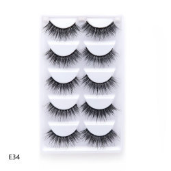 Crazy 5 In One Private Label Eyelash 3D 5D 8D Strip False Natural eye Lashes False Eyelashes Set Faux Mink Lashes