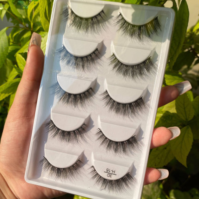 Crazy 5 In One Private Label Eyelash 3D 5D 8D Strip False Natural eye Lashes False Eyelashes Set Faux Mink Lashes