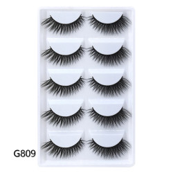 Crazy 5 In One Private Label Eyelash 3D 5D 8D Strip False Natural eye Lashes False Eyelashes Set Faux Mink Lashes