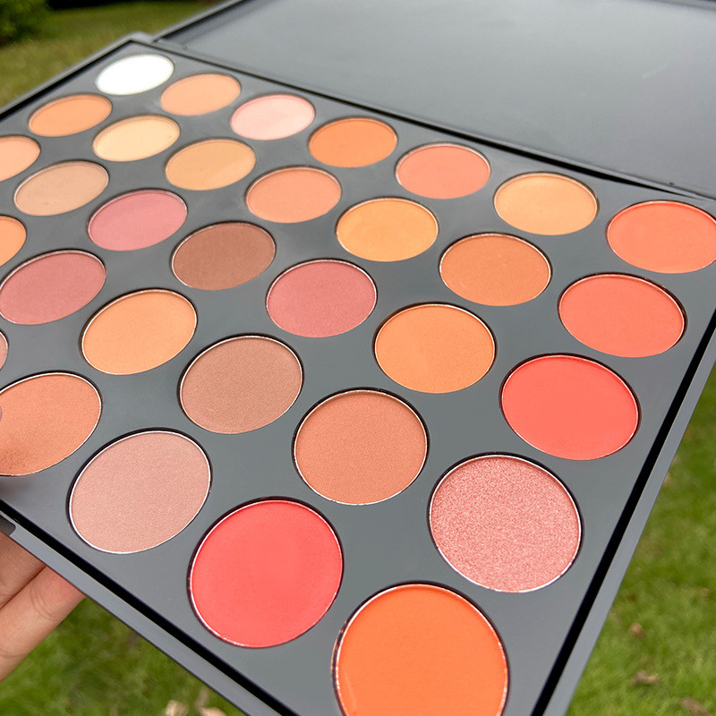Drivworld 35 color eyeshadow earth color pumpkin makeup pearly matte non-flying powder easy to color eyeshadow palette wholesale
