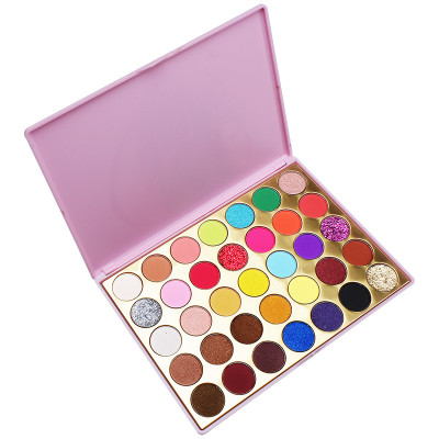 Drivworld no logo European and American hot style 35 color eyeshadow glitter powder matte pearlescent eyeshadow palette waterproof color makeup wholesale