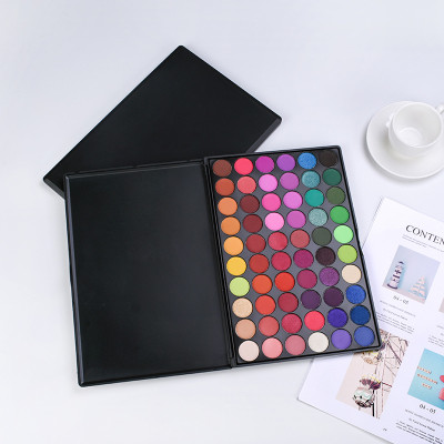 Drivworld Europe and the United States cross-border makeup 60-color high-gloss eye shadow waterproof easy to color studio makeup artist professional eye shadow tray hot sale