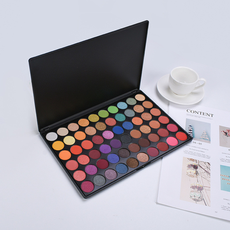 Drivworld Europe and the United States cross-border makeup 60-color high-gloss eye shadow waterproof easy to color studio makeup artist professional eye shadow tray hot sale