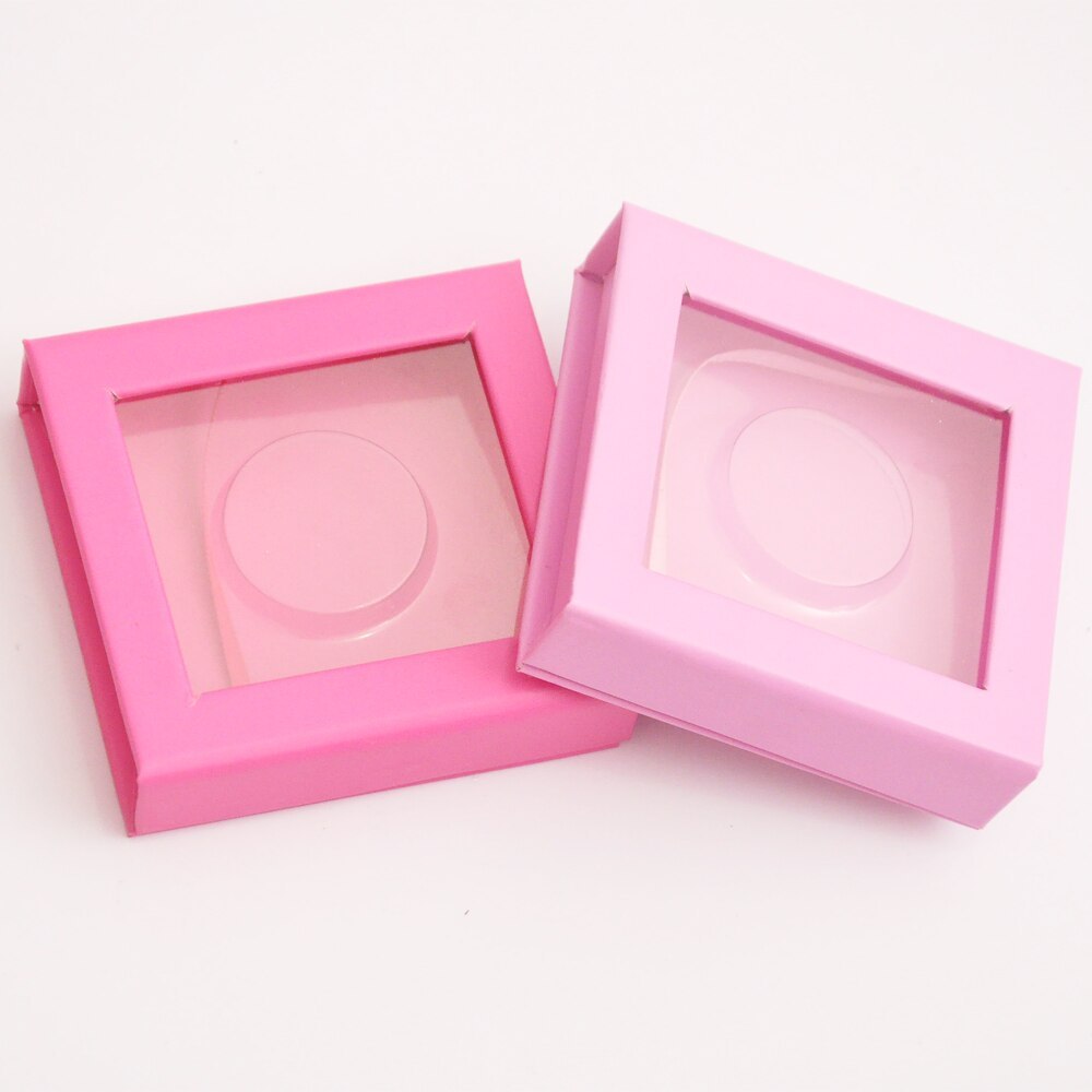 Eyelash Boxes Wholesale Lash Packaging Empty Eyelashes Package Square Cardboard Lashes Case Vendors Makeup Pink Box With Tray