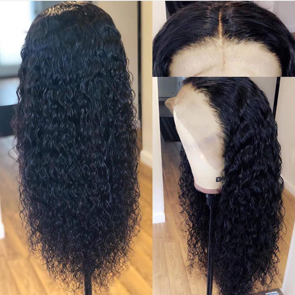 Drivworld real hair headgear HD 13*4 transparent net water frontal lace wig