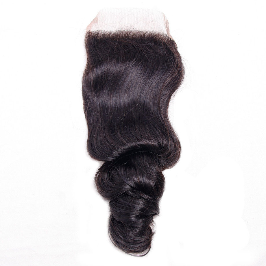 Drivworld Brazillian human hair Loose Wave 4*4'' Lace Closure