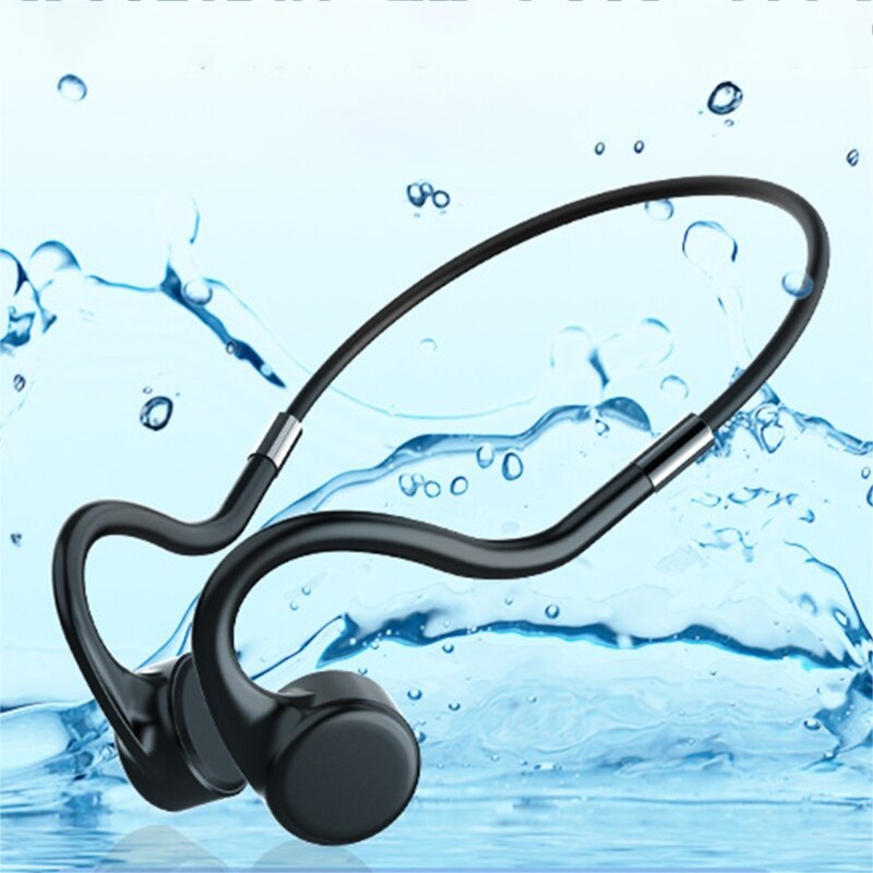 H052 Bone Conduction IPX8 Headphone 5.0 Wireless Sports Earphones for Running Ears Sports Swimming Work 8G Waterproof Headset