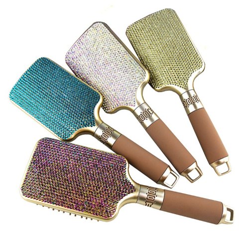 2021 Magic Hair Comb Tangle Hair Brush Scalp Professional Hairbrush Women Curly  Comb Salon Rhinestone Massage Shampoo Brushes