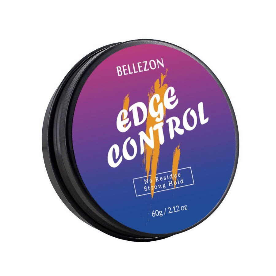 2021 Hair wax Black Hair Oil Wax Cream Edge Control Hair Styling Cream Broken Hair Finishing Anti-Frizz Hair Fixative Gel with brush OEM / LOGO