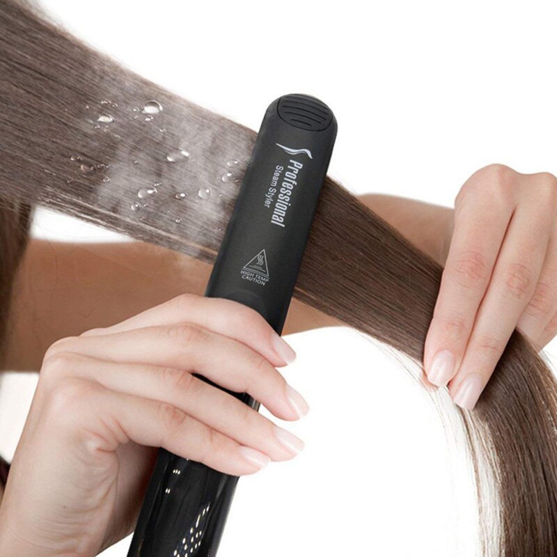Professional Steam Hair Straightener Ceramic Vapor Hair Flat Iron Seam Hair Straightening Iron Curler Steamer Hair Styling Tool