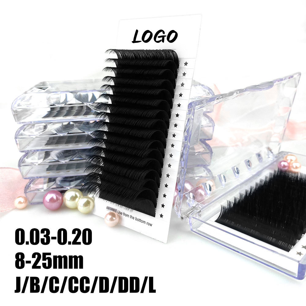 Drivworld 2021 Pingdu factory wholesale single eyelash extension, comfortable, soft and unobtrusive, handmade matte pure black close-packed false eyelashes private label / custom logo