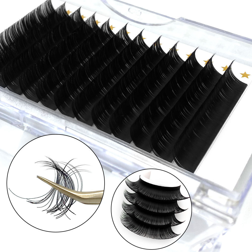 Drivworld 2021 Pingdu factory wholesale single eyelash extension, comfortable, soft and unobtrusive, handmade matte pure black close-packed false eyelashes private label / custom logo