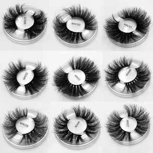 Drivworld 2021 wholesale 25mm 3d mink eyelashes vendor 27mm thick false eyelashes factory direct supply with your LOGO / Brand