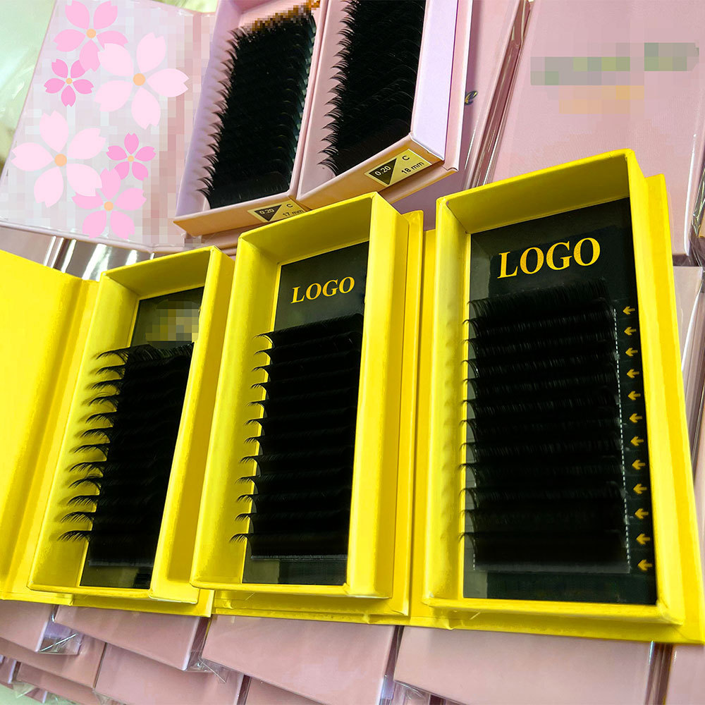 Drivworld 2021 Private Label Eyelash extension single dense row single matte round hair natural and comfortable curling factory custom wholesale false eyelashes