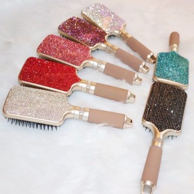 2021 Magic Hair Comb Tangle Hair Brush Scalp Professional Hairbrush Women Curly  Comb Salon Rhinestone Massage Shampoo Brushes