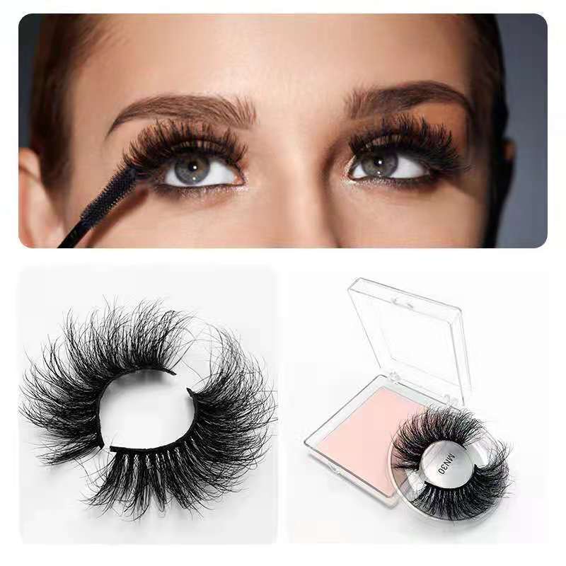 Drivworld 2021 wholesale 25mm 3d mink eyelashes vendor 27mm thick false eyelashes factory direct supply with your LOGO / Brand