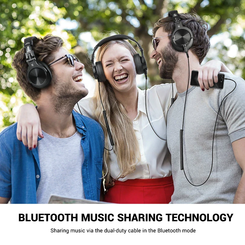 Oneodio Fusion A70 Bluetooth Headphones Stereo Over Ear Wireless Headset Professional Recording Studio Monitor DJ Headphones