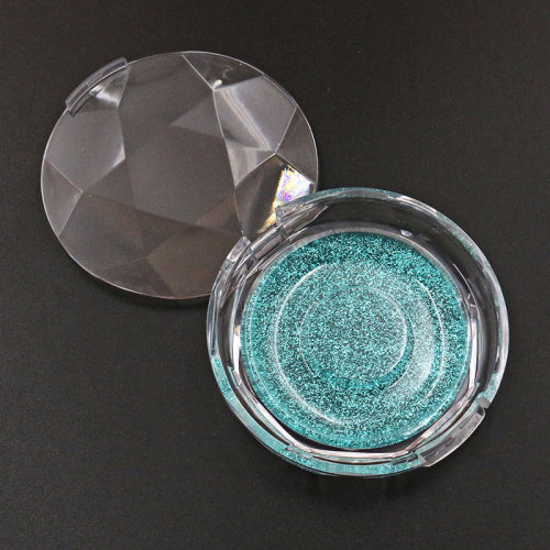 Round transparent eyelash box
