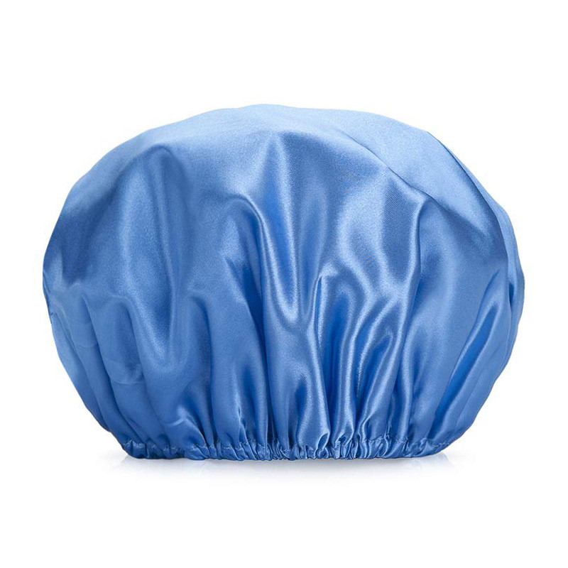 New style ladies double shower cap waterproof shampoo hair care super soft fabric dry hair cap beauty kitchen oil cap
