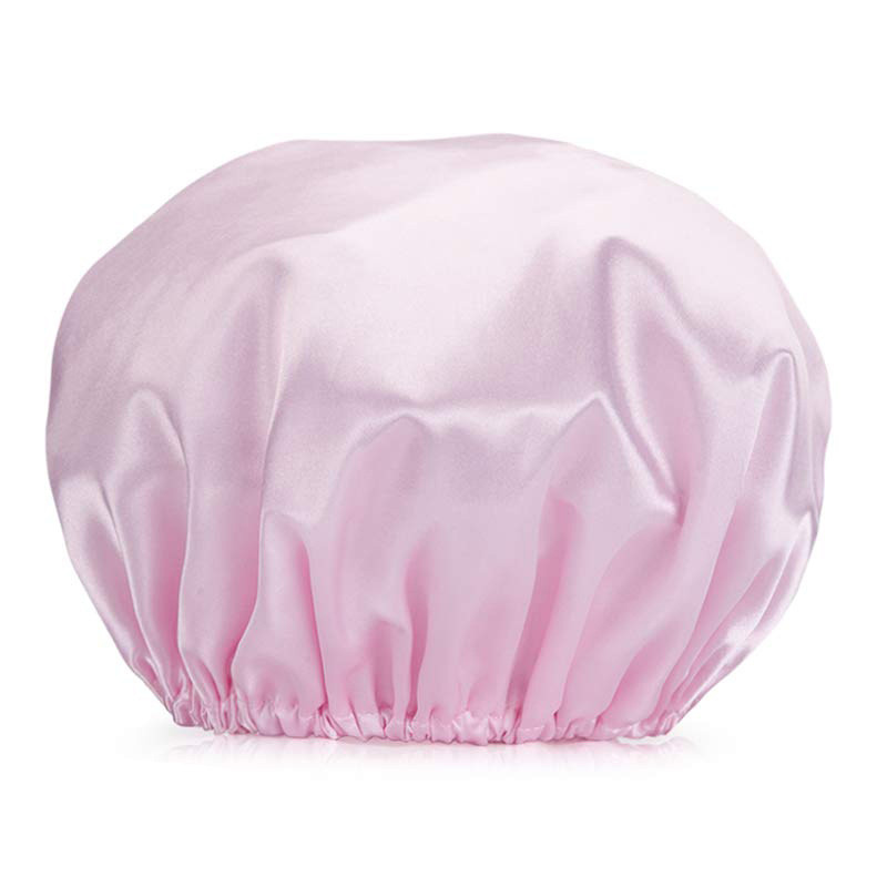 New style ladies double shower cap waterproof shampoo hair care super soft fabric dry hair cap beauty kitchen oil cap