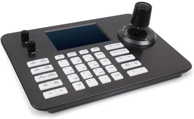 Used Controller - 95% New - 4D Joystick Network PTZ Controller support POE, support ONVIF protocol.