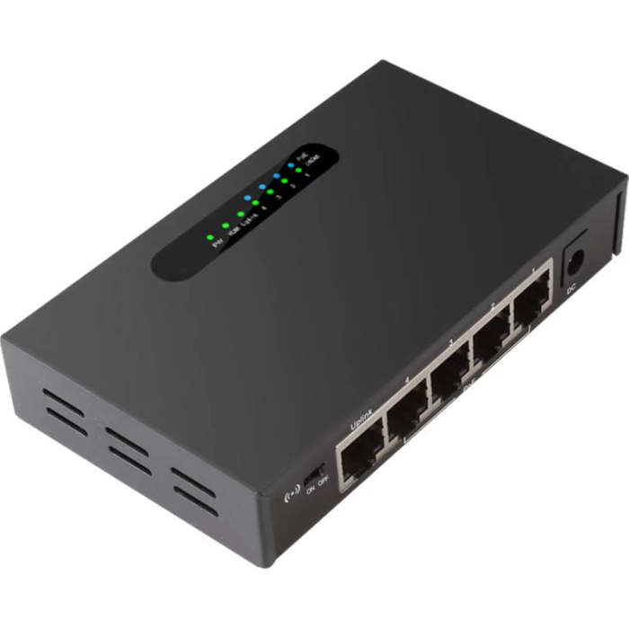 PoE Switch,5-Port 10/100/1000Mbps Unmanaged PoE Switch (4-Port PoE)