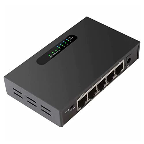 5 Port Gigabit Unmanaged Ethernet Network Switch| Plug & Play |Traffic Optimization |Unmanaged PoE Switch (4-Port PoE)