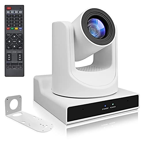 PTZ Camera,30X Optical Camera with IP Live Streaming with Simultaneous 3G-SDI and USB Video Output and Auto-Tracking/Zoom Video/POE/1080P Full HD,HDMI PTZ Camera for Conferences, Church, Teaching