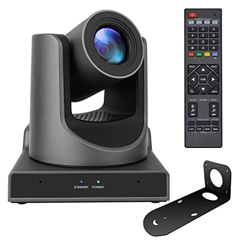ADKIDO PTZ Camera, 20X SDI Camera with Optical Zooming Video and POE with Network IP Live Streaming, Simultaneous 3G-SDI and USB Video Output, PTZ Camera for Church, Conferences, Teaching