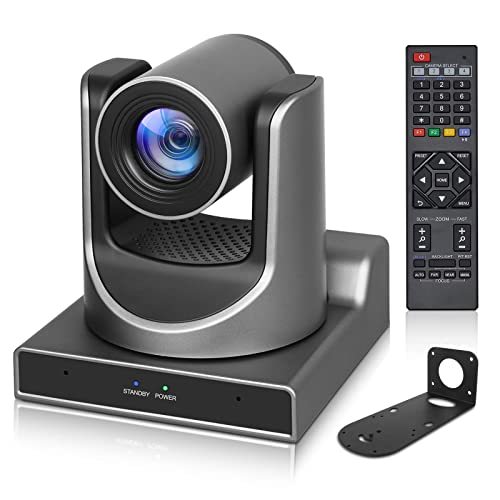 PTZ Camera, 30X SDI Camera Support Optical Zoom Video and POE with Network IP Live Streaming, Simultaneous 3G-SDI and USB Video Output, for Conferences, Church, Teaching