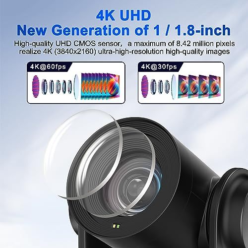 4K NDI PTZ Camera,20X Optical Zoom NDI PTZ Camera,AI Tracking PTZ 4K Camera,3G-SDI,HDMI,USB3.0 and IP Live Streaming Outputs simultaneously,HDMI PTZ Camera for Conference,Church, Events