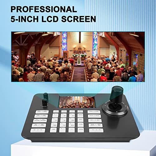Ptz Camera Bundle,PTZ Controller with 20X Optical Camera with Live Streaming 3G-SDI USB Output and 4D Joystick Controller for Church,Conferences
