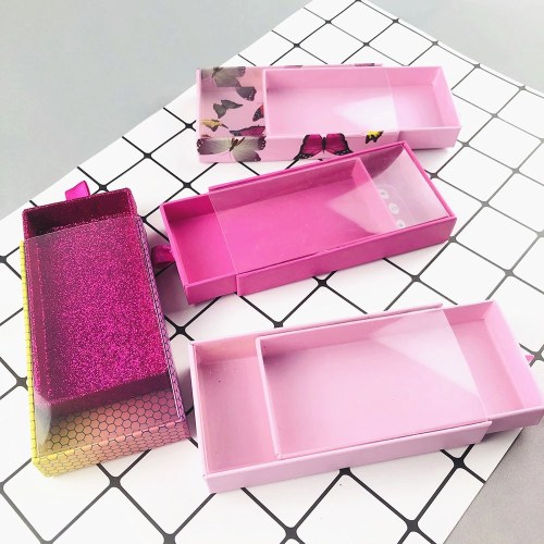 wholesale false eyelash packaging box lash boxes custom logo fake 3d mink lash extension strip square magnetic case