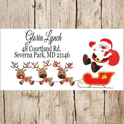 christmas Address Labels, Custom logo, Personalized Labels, Custom stickers, 100 Pieces, 3-7CM,