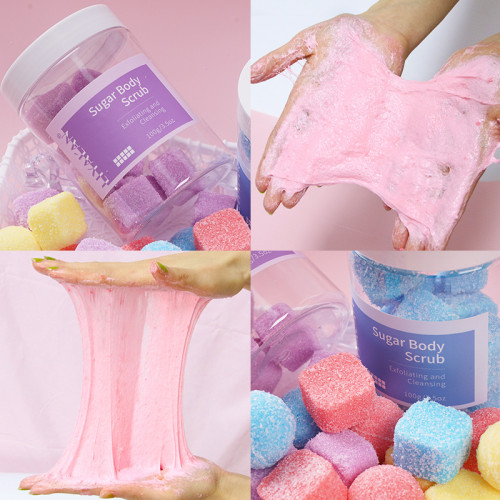 Drivworld 2021 Candy Bath Scrub Ball Cleans and Softens Horny Chicken Skin Brushed Peach Body Scrub