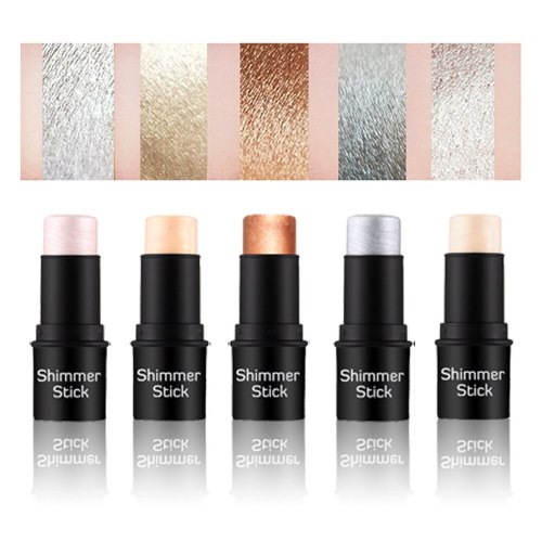 Customized Private Label Highlighter Contour Stick Facial Bronzer 3D Makeup Shimmer Shiny Glow Illuminator Cosmetics Wholesale