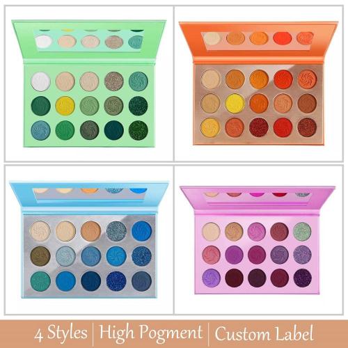 High Pigment Nude 4 Seasons Color Eyeshadow Palette Matte Shimmer Glitter Long Smooth Waterproof Makeup Set Vegan Custom Label