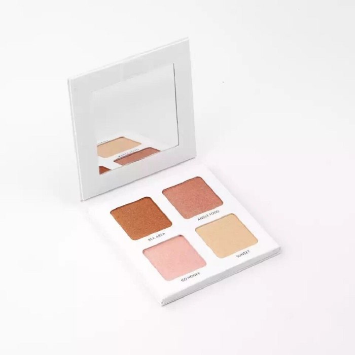 Customized Private Label Powder Contour Highlighter Facial Bronzer Makeup Palette Shimmer Glow Illuminator Cosmetic Highlighting