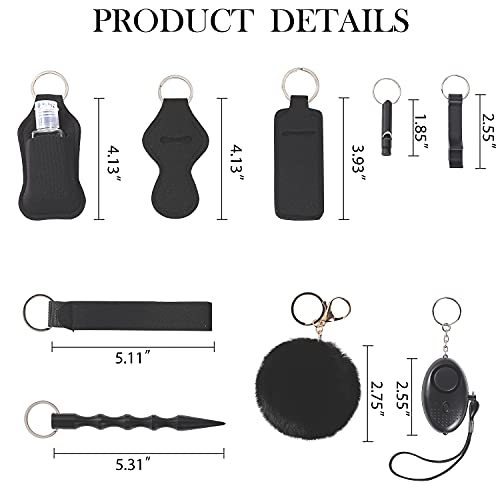 8pcs Alarm Personal Keychain Set Ring Woman Safety Window Breaker 8pcs Alarm Personal Keychain Set Ring Woman Safety Window Breaker