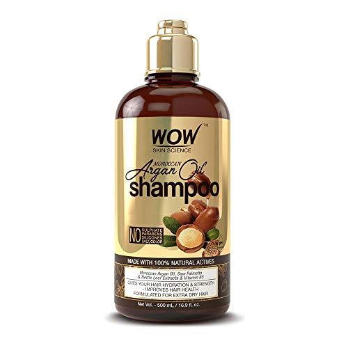 WOW Moroccan Argan Oil Shampoo and Conditioner Set, Increase Moisturization, Hydration For Dry, Damaged Hair Repair, No SLS, Parabens or Sulfates, All Hair Types For Men and Women, 16.9 Fl Oz Each