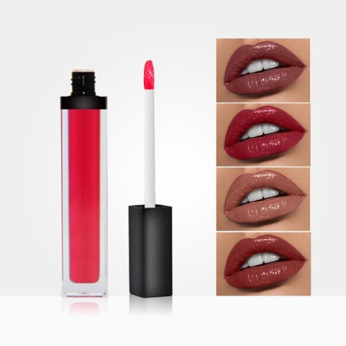 Custom Private Label Vegan Moist Nude Lipgloss Long Lasting Waterproof  High Pigmented Makeup Lip Cream