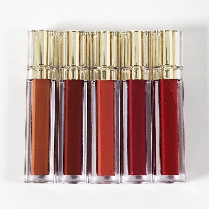 New Gold Custom Matte Liquid Lipstick Sexy Red Nude Velvet Lipgloss Waterproof Long Lasting Pigment Makeup Private Label