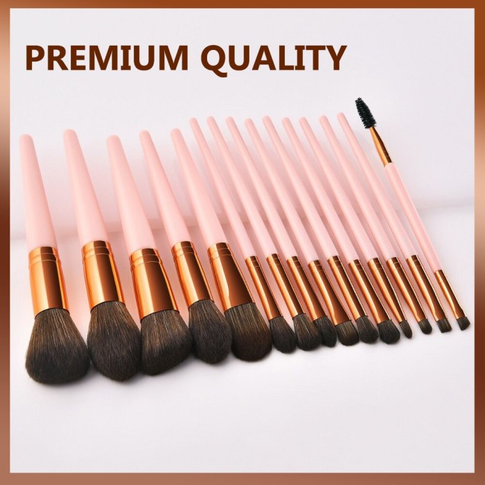 Customized Label New Fashion Premium Foundation Loose Powder Concealers Eye Shadows Makeup Brush Sets Cosmetic Tool Wholesale