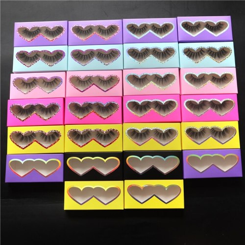wholesales Custom Eyelash Packaging Paper Box Rectangle Case 25mm lash custom logo packing box makeup