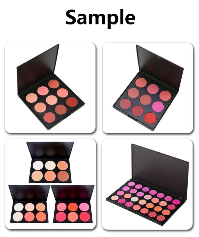 Private Label Beauty Blush Multi Styles Makeup Palette Face Cheek Contour Powder Foundation Blusher Cosmetic Set Wholesale