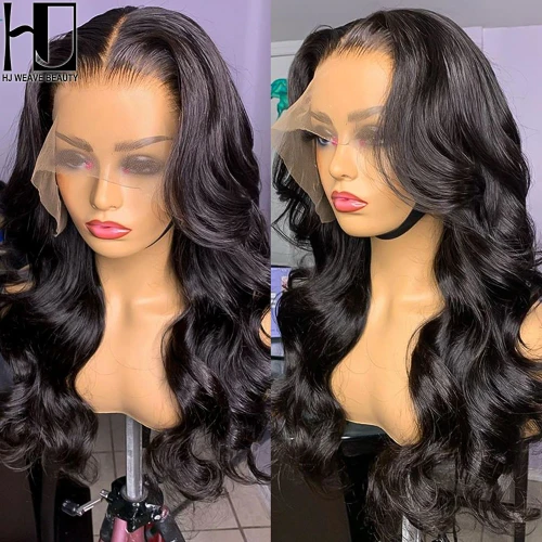 30 inch Body Wave 13x4 Lace Front Human Hair Wigs Brazilian Transparent Lace Frontal Wig Pre Plucked Baby Hair Wigs for Women