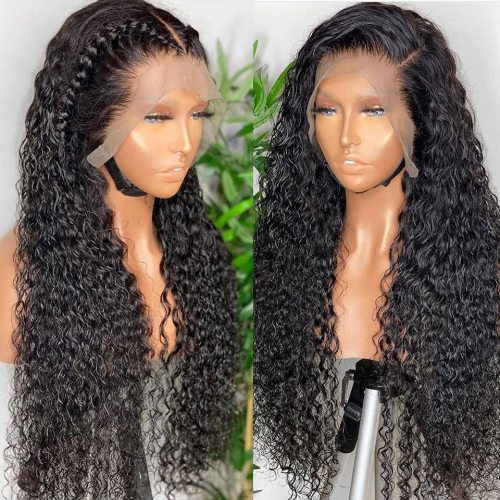 13x4 Curly Human Hair Wigs Deep Wave Frontal Wig Brazilian Hair Curly Lace Front Wigs For Women Human Hair Pre Plucked Hairline