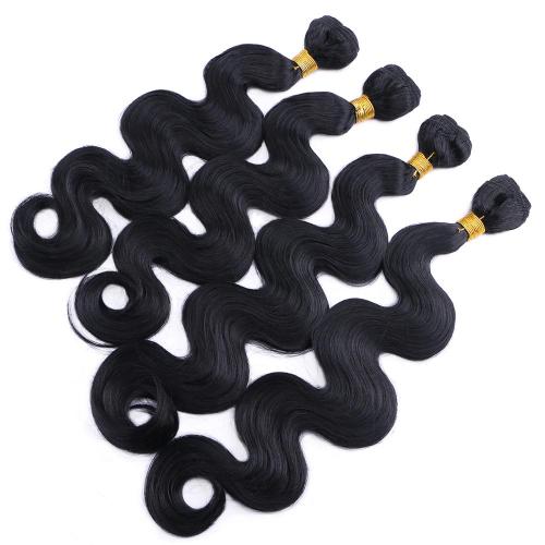 Black Body wave hair weave 12-24 inches available Synthetic Hair extension 100g/pcs Hair product