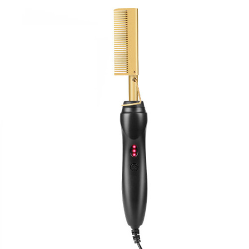 High Heat Ceramic Press Comb Hair Straightener Pressing Electric Hot Comb